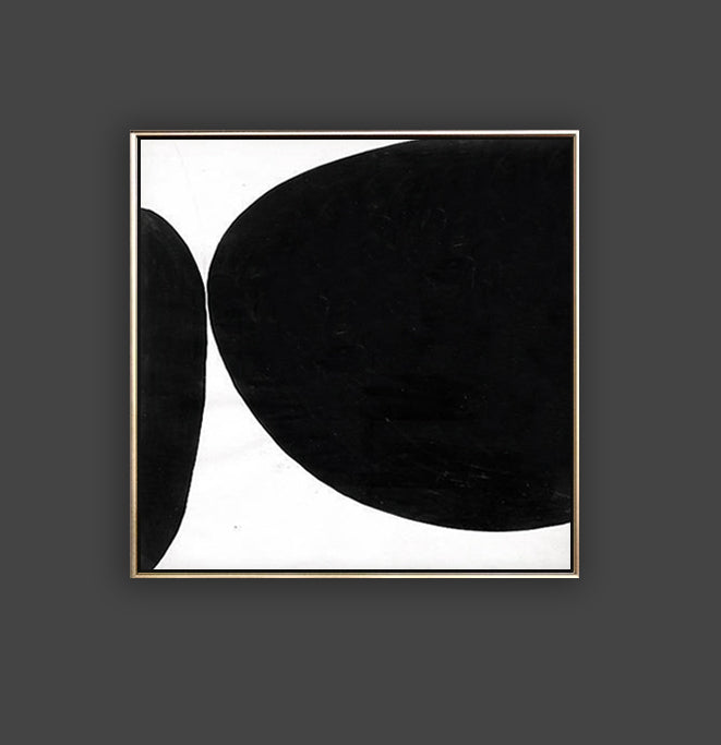 07 Minimalist Art Monochrome Handpainted Black&White Artwork